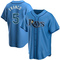 Light Blue Wander Franco Youth Tampa Bay Rays Alternate Jersey - Replica