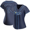 Navy Wander Franco Women's Tampa Bay Rays Alternate Jersey - Authentic Plus Size